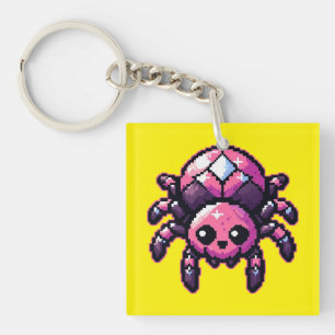 Schattigee-pixelspin Sleutelhanger