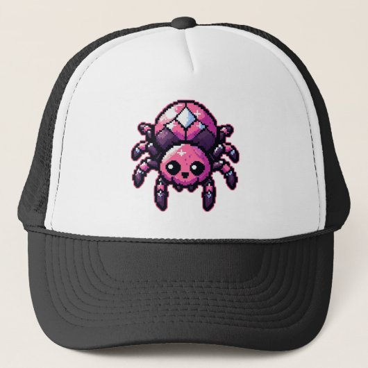 Schattigee-pixelspin Trucker Pet (Voorkant)