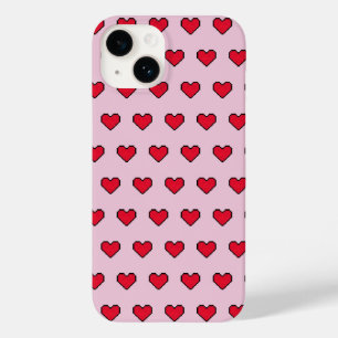 Schattigee pixelvorm van het hart Case-Mate iPhone 14 hoesje