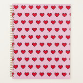 Schattigee pixelvorm van het hart planner (Voorkant)