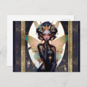 Schattigee Pixie Fairy Meisje Fantasy Kunst Briefkaart (Voorkant / Achterkant)