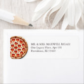 Schattigee Pizza Retour Adres Enveloplabels Etiket (Insitu)
