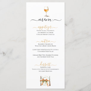 Schattigee Plaatsinstelling & Wijnglas Menu