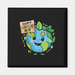 Schattigee Planeet Aarde Gezegde Happy Earth Dag 3 Magneet