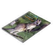 Schattigee pluizige joey Kangaroo Notitieboek (Linkerzijde)