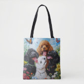 Schattigee Poedel en Goldendoodle Dog Tas (Voorkant)