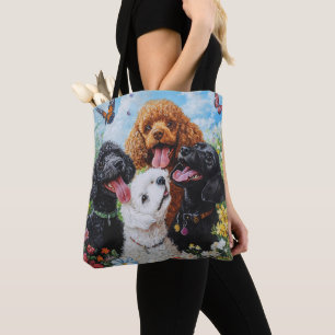 Schattigee Poedel en Goldendoodle Dog Tas