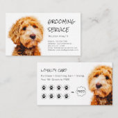 Schattigee Poedel Hond Grooming Shop Loyaliteit Visitekaartje (Voorkant / Achterkant)
