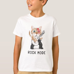 Schattigee poes die gitaar speelt T-shirt