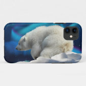 Schattigee Polar Beer Cub & Aurora iPhone 5 Hoesje (Achterkant (horizontaal))