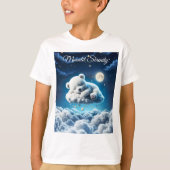Schattigee Polar beer cub beauty pluizige wolken T-shirt (Voorkant)