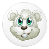 Schattigee Polar Beer Keramische Knoppen (Voorkant)