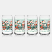 Schattigee Polar Beren Sing Have a Very Beary Chri Blikvorm Glas (Achterkant)