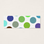 Schattigee Polka Dot Dinosaur Gift Label Mini Visitekaartjes (Achterkant)