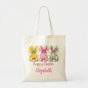 Schattigee Polka Dot Rabbits First Easter geperson Tote Bag