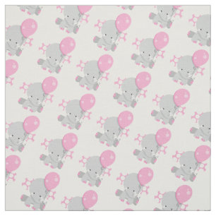 Schattigee Polka Dot Roze Olifanten Meisje Baby Stof