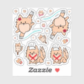 Schattigee POM Assorted Sticker (Vel)