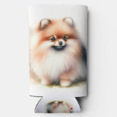 Schattigee Pommerse waterverf illustratie (Achterkant)