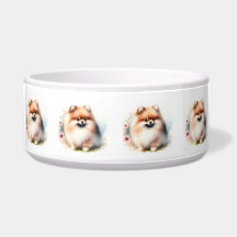 Schattigee Pommerse waterverf illustratie