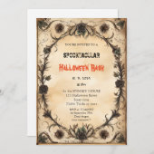Schattigee pompoen Boo Halloween bash Kaart (Voorkant / Achterkant)