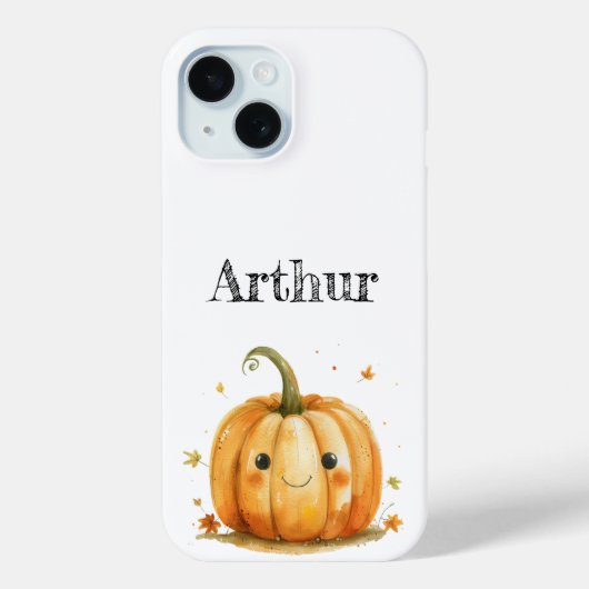 Schattigee Pompoen Gepersonaliseerde Halloween Tel Case-Mate iPhone Case (Achterkant)