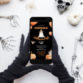 Schattigee pompoen Halloween Bash Kaart