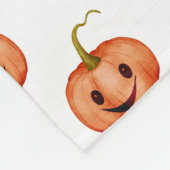 Schattigee pompoen Halloween Custom Fleece Deken (Hoek)