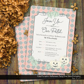 Schattigee pompoen Halloween Party One Sided Kaart