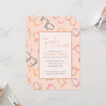 Schattigee pompoen in de Patch Baby shower Uitnodi