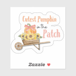 Schattigee pompoen in de Patch Sticker