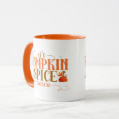 Schattigee pompoen kruidenseizoen herfstkoffie mok (Voorkant links)