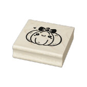 Schattigee pompoen met boog 	rubberstempel (Stempel)