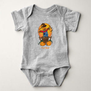 Schattigee Pompoen Patch Scarecrow Peuter Hallowee Romper