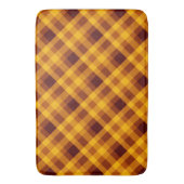 Schattigee pompoen Sinaasappel geruite grote badma Badmat (Voorkant Verticaal)