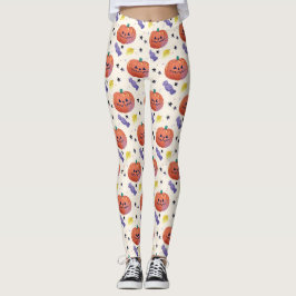 Schattigee pompoen Snoep Halloween Leggings