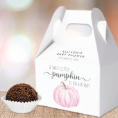 Schattigee pompoen Waterverf Baby roze douche dank Bedankdoosjes