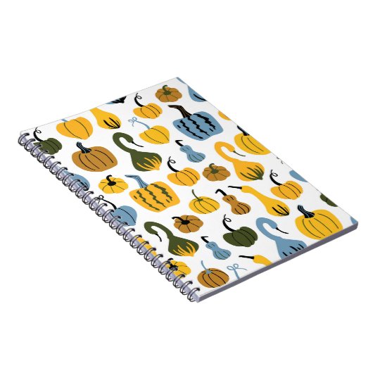 Schattigee pompoenen Cartoon Hand getrokken Notitieboek (Rechterzijde)