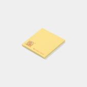 Schattigee pompoenfee in herfstkrans post-it® notes (Schuin)