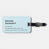 Schattigee Pony eet madeliefjes Bagagelabel (Achterkant horizontaal)