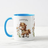 Schattigee Pony eet madeliefjes Mok (Links)