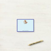 Schattigee Pony eet madeliefjes Post-it® Notes (Op bureau)