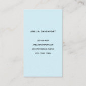 Schattigee Pony eet madeliefjes Visitekaartje (Achterkant)