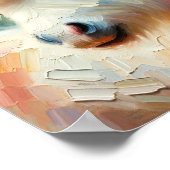 Schattigee Pony impressionist Poster (Hoek)