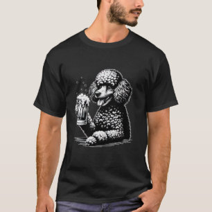 Schattigee Poodle Dog Drink Bierpuppy Lover Bar La T-shirt