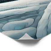 Schattigee Poodle Snowy Mountain Happy Birthday Poster (Hoek)