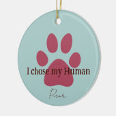 Schattigee poot keramisch ornament (Links)