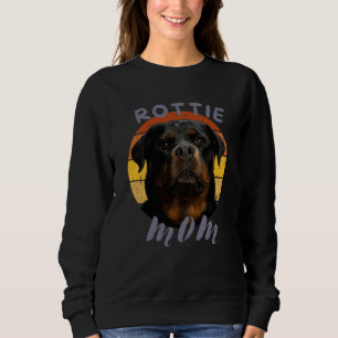 Schattigee poot Retro Hart Rottie Hondenhuisdieren Trui