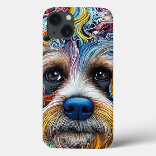 Schattigee Pop Art Terrier iPhone 13 Hoesje