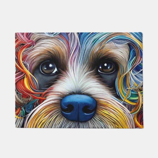 Schattigee Pop Art Terrier Deurmat (Voorkant)