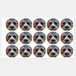 Schattigee Pop Art Terrier Labels